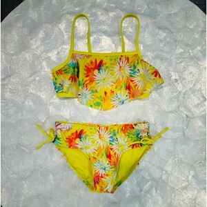 Cat & Jack yellow floral bikini